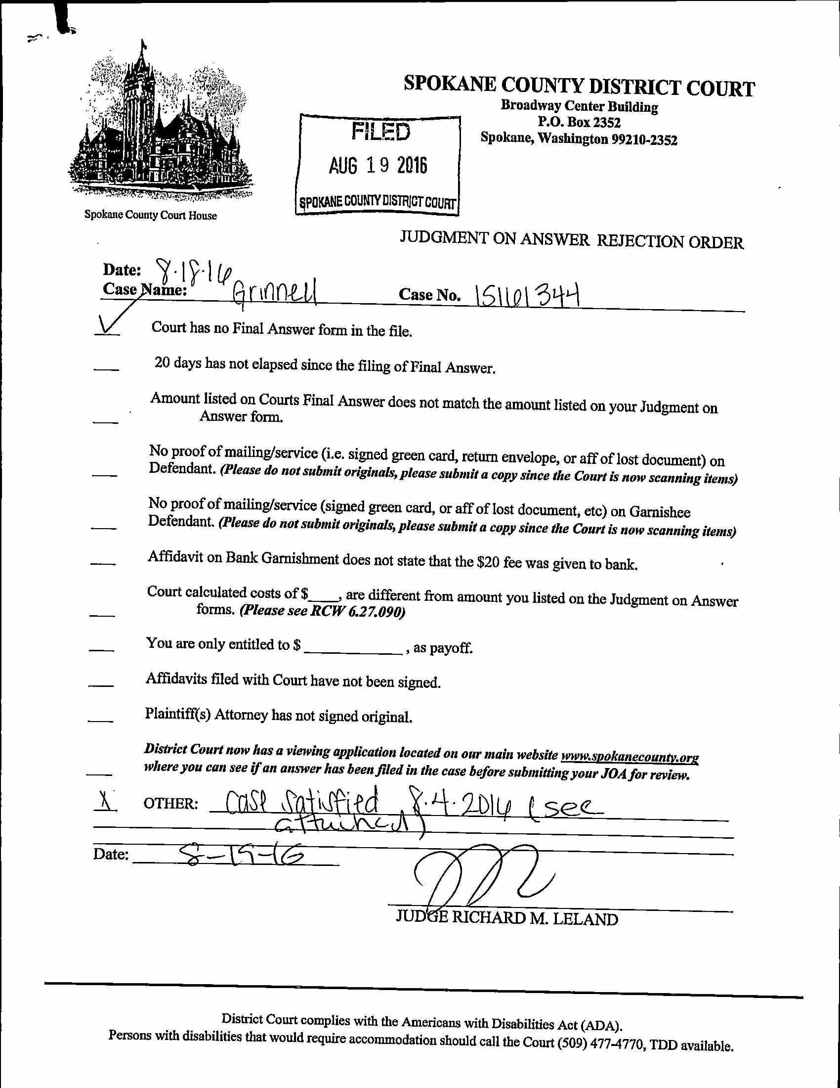 Spokane County Court Viewer