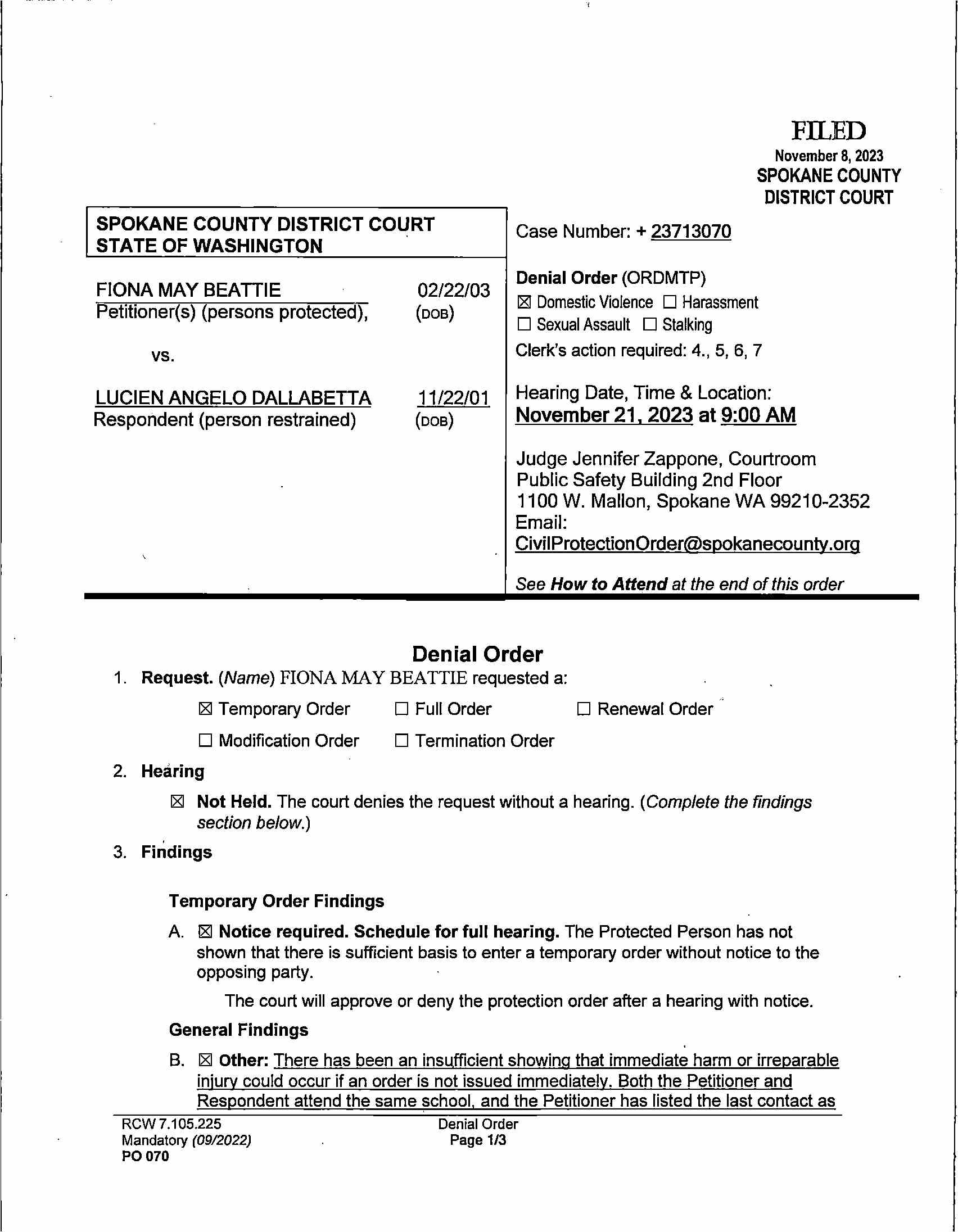 Spokane County Court Viewer