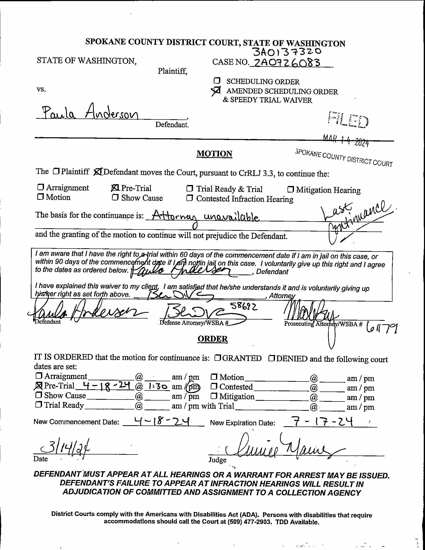 Spokane County Court Viewer