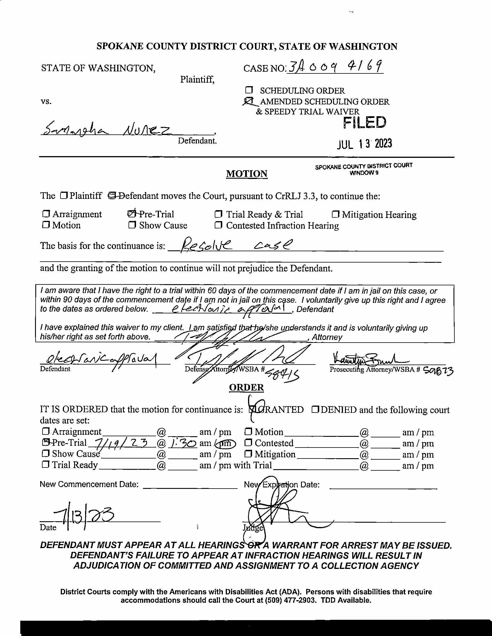 Spokane County Court Viewer