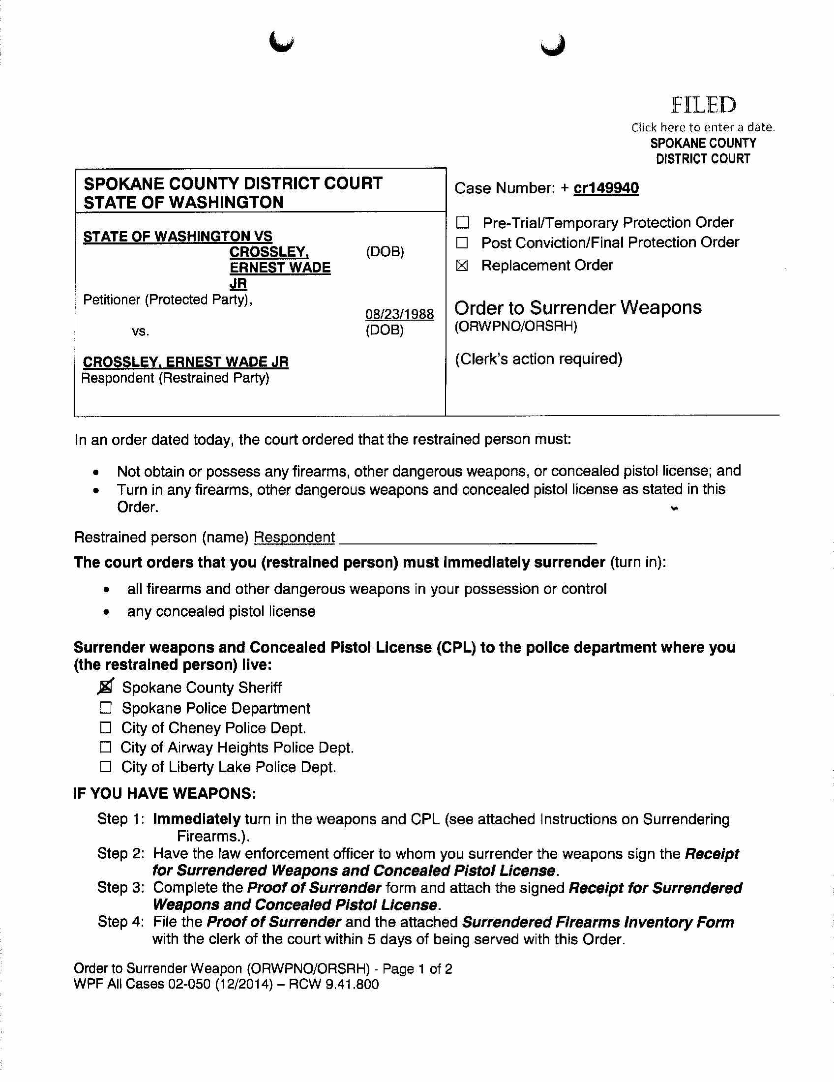 Spokane County Court Viewer