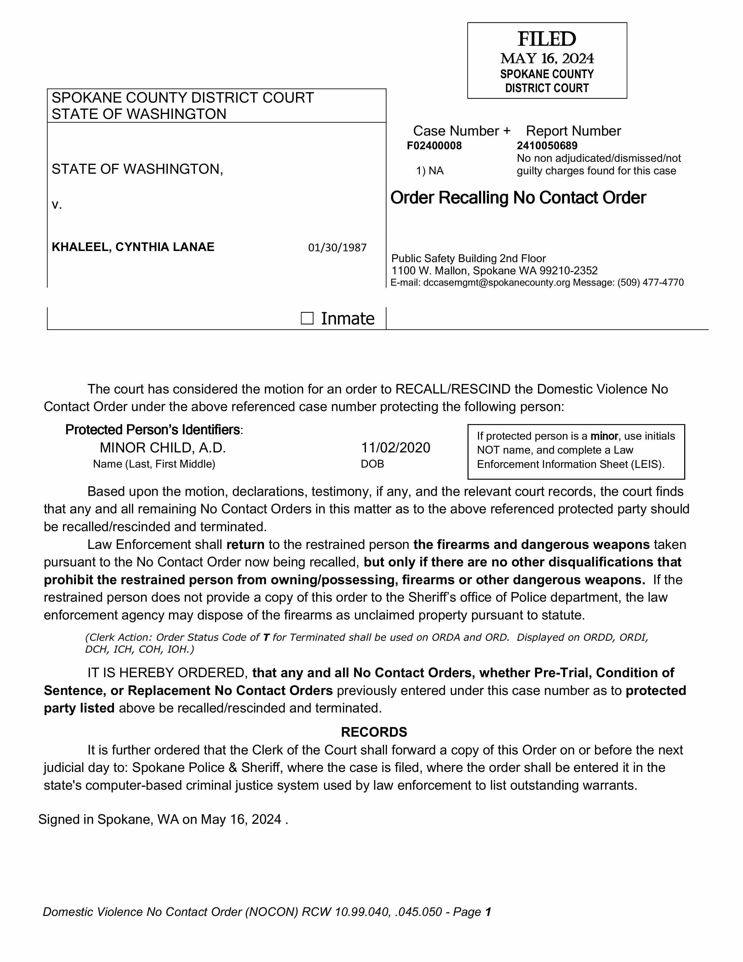 Spokane County Court Viewer