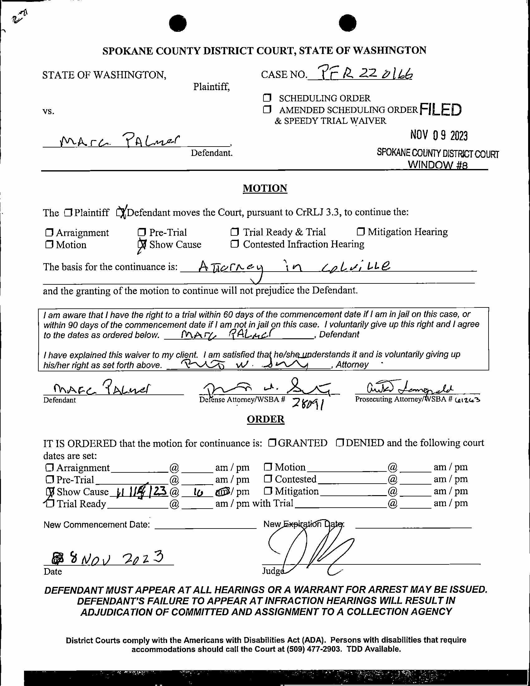 Spokane County Court Viewer